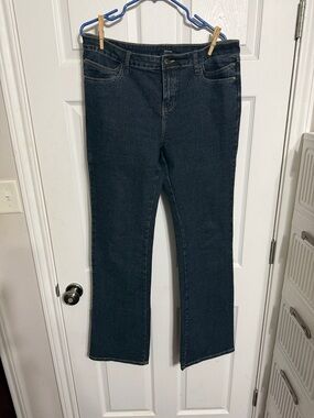 Prana Dark Wash Boot Cut Jeans - Navy